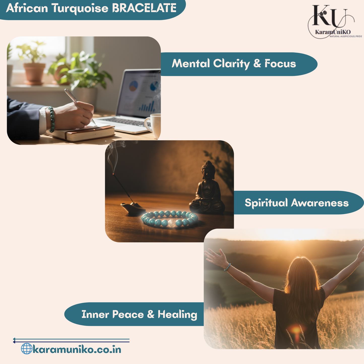 African Turquoise Bracelet