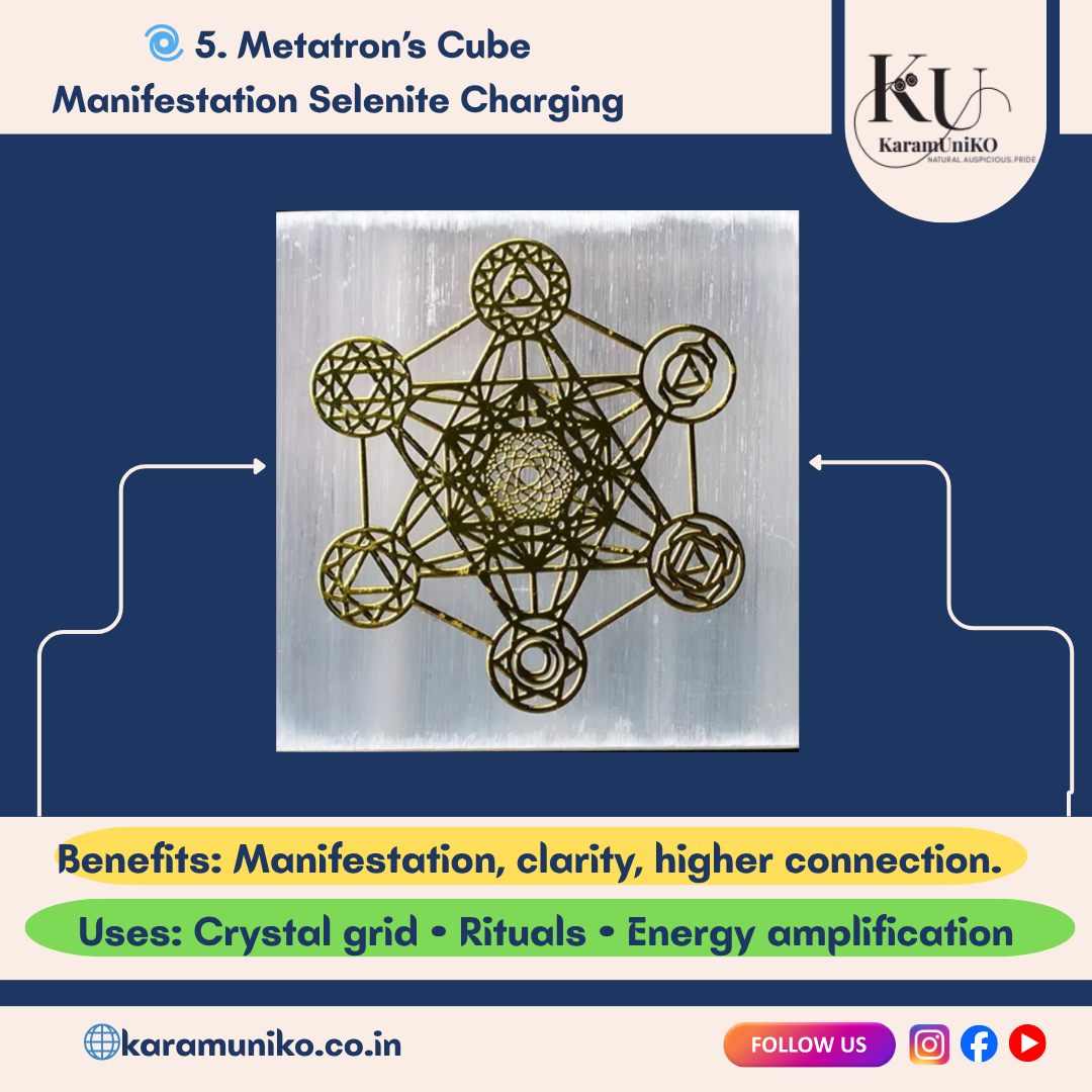 Metatron’s Cube Manifestation Selenite Charging
