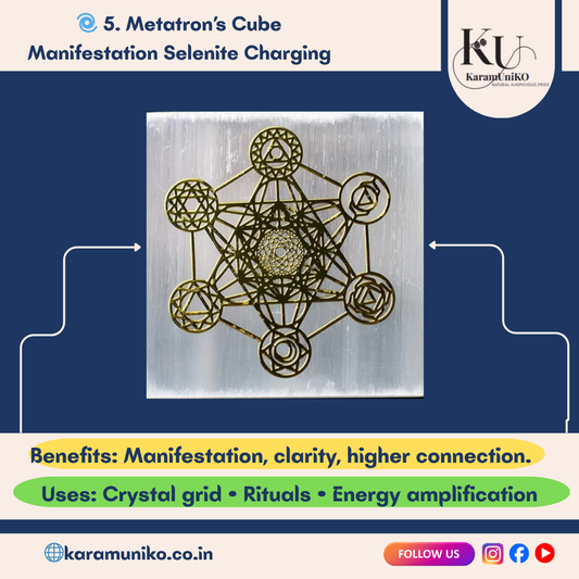 Metatron’s Cube Manifestation Selenite Charging