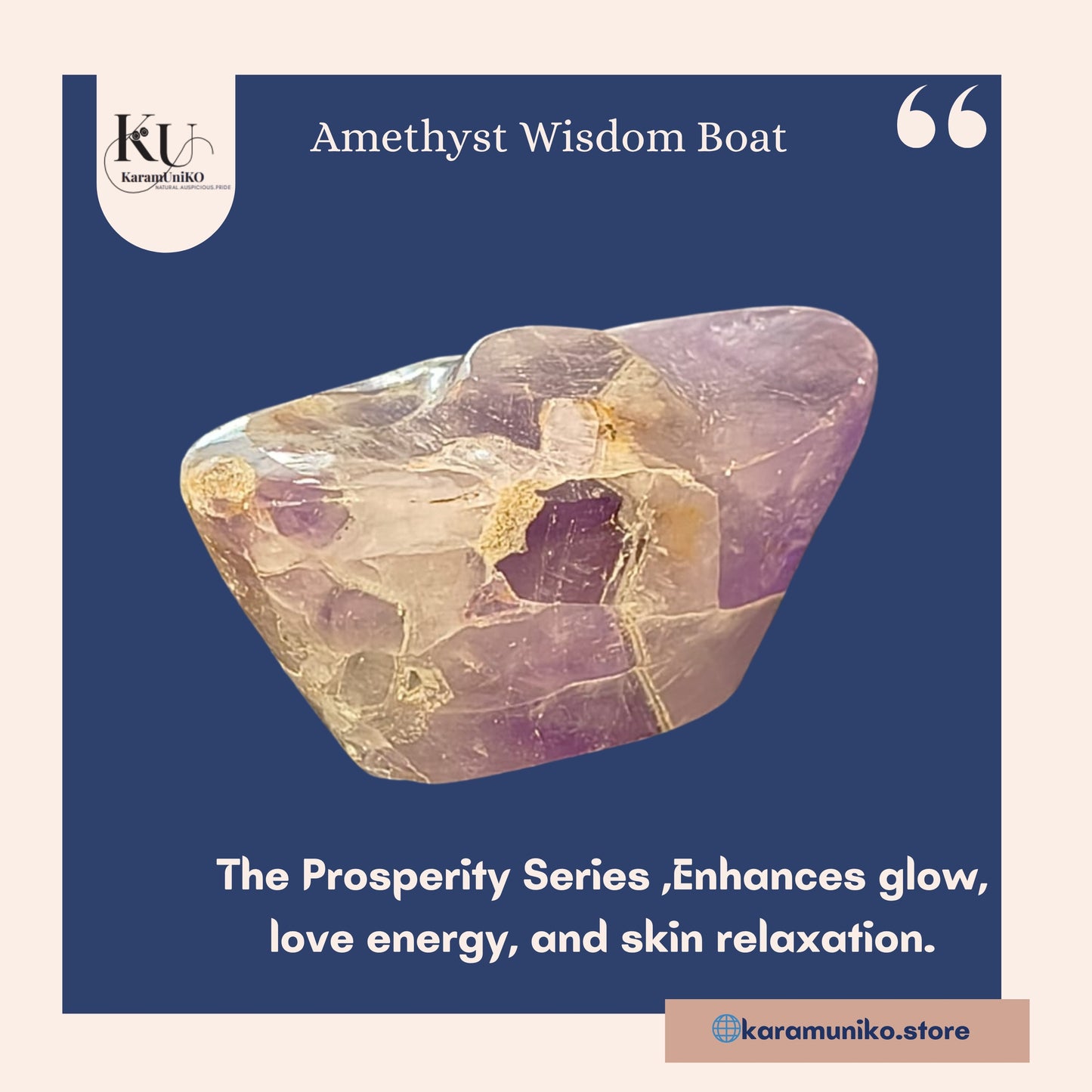 Amethyst Wisdom Boat