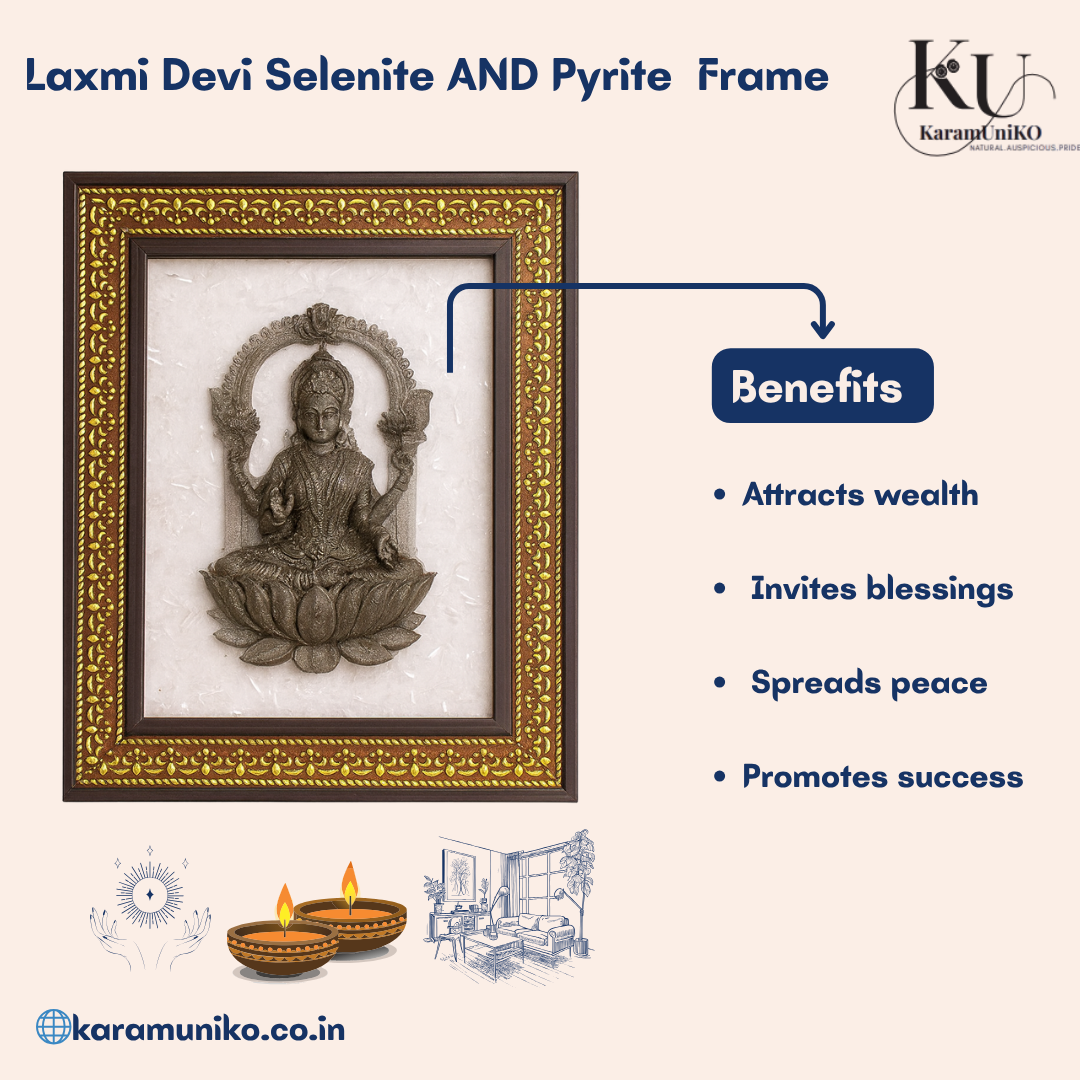 Laxmi Devi Selenite Frame