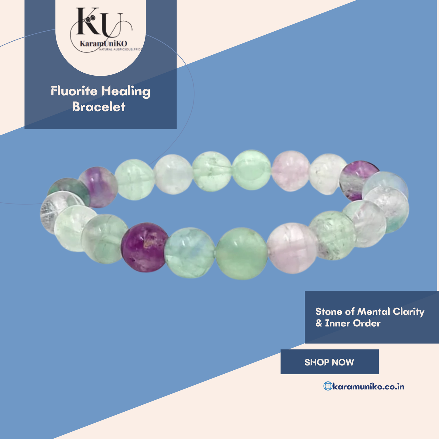 Fluorite Healing Bracelet By KaramUniKO