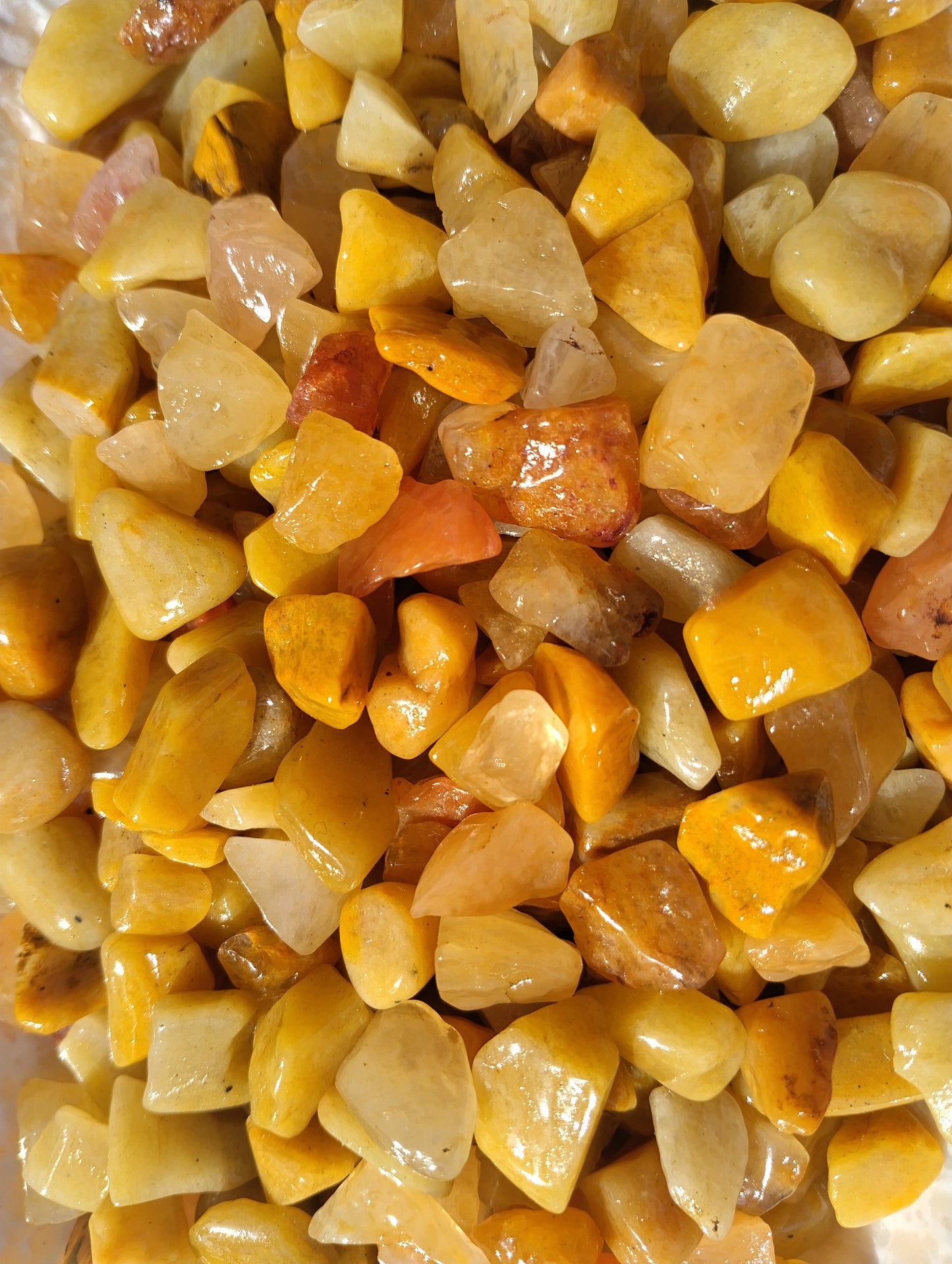 Yellow Jasper Crystal Chips