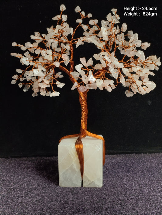 Rose Quartz crystal tree