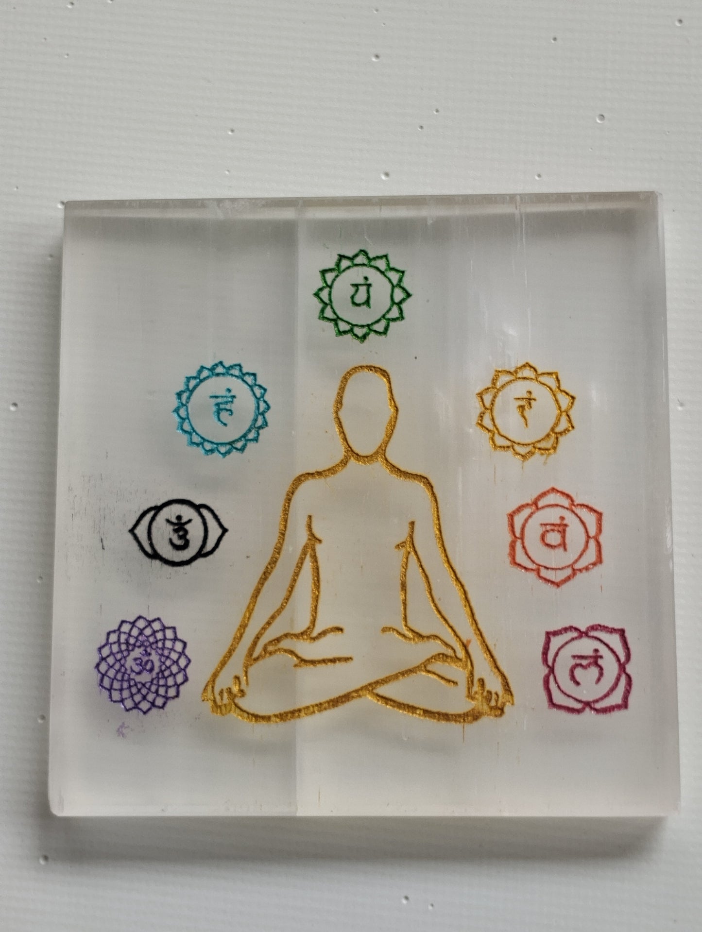 Chakra Harmony Selenite plate