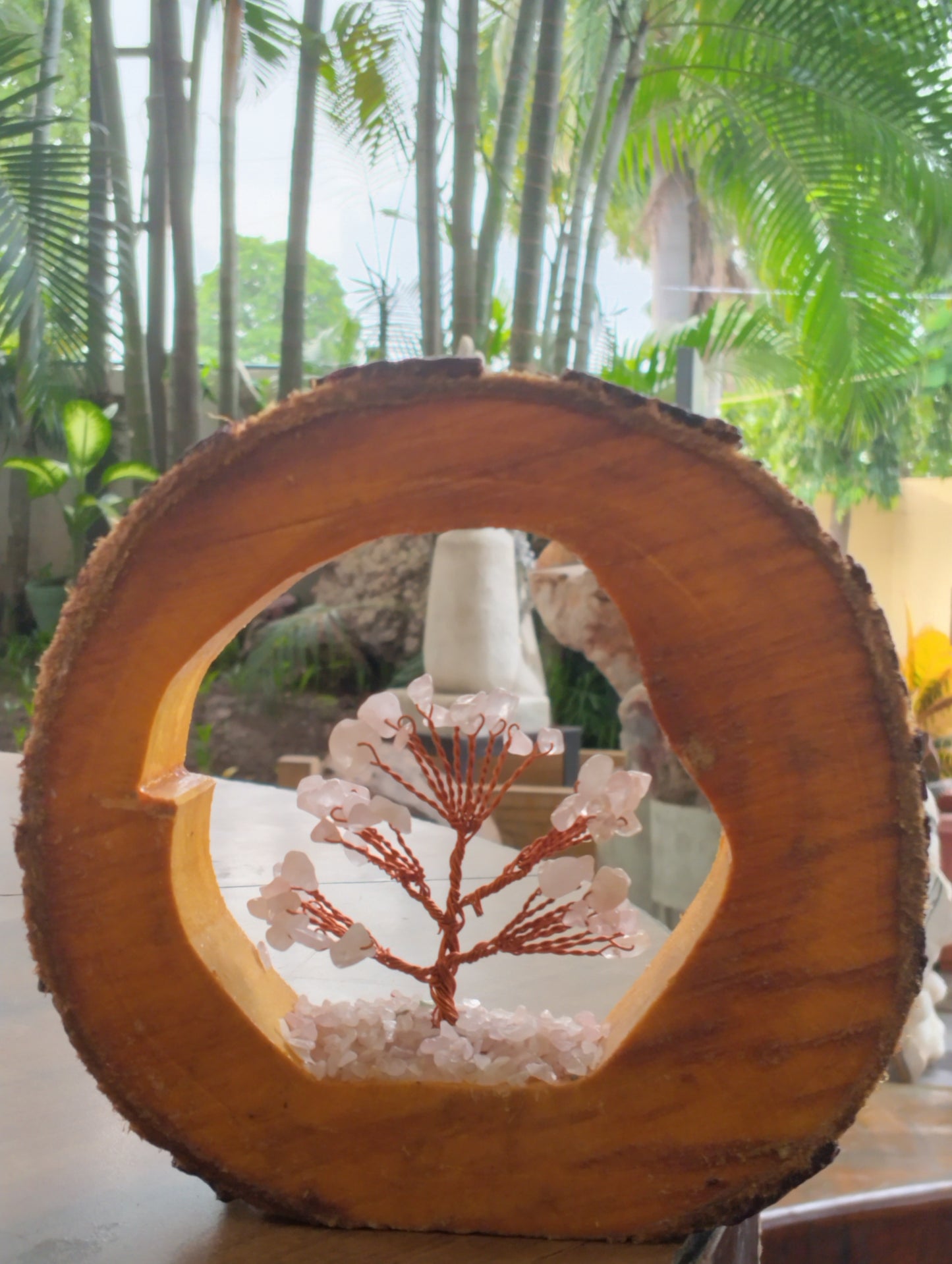 Glowing Gem Tree in Hollow Log