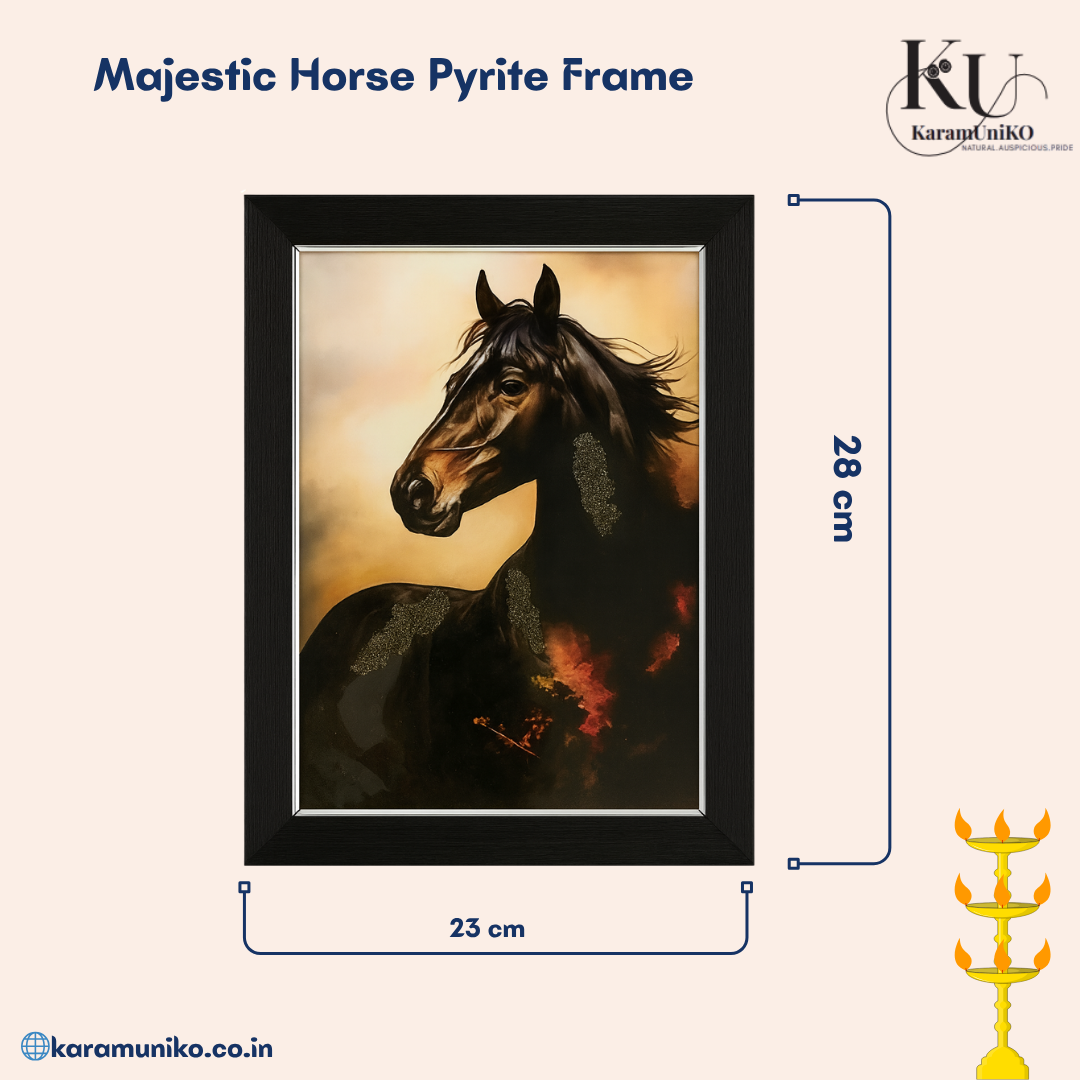 Majestic Horse Pyrite Frame