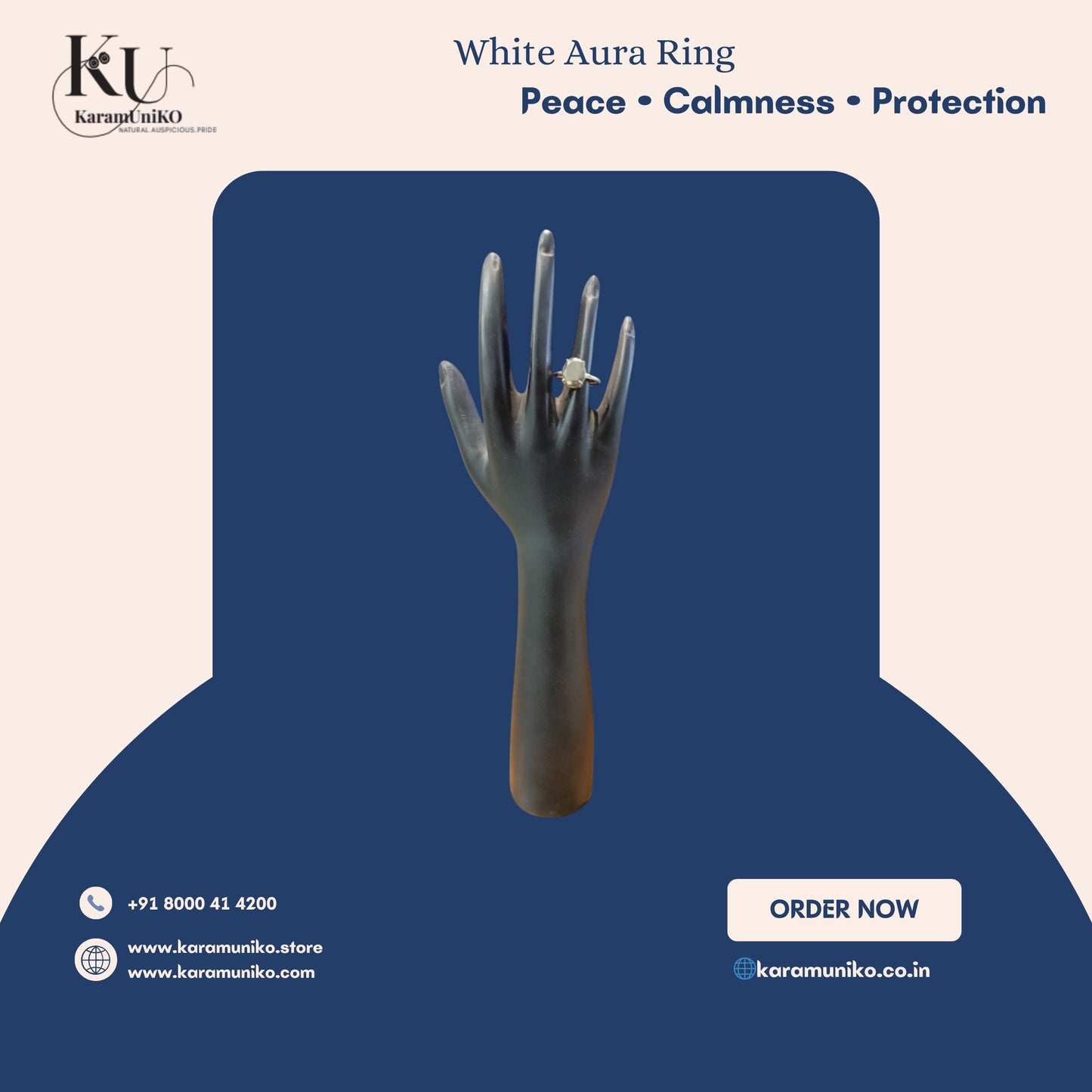 White Aura Ring
