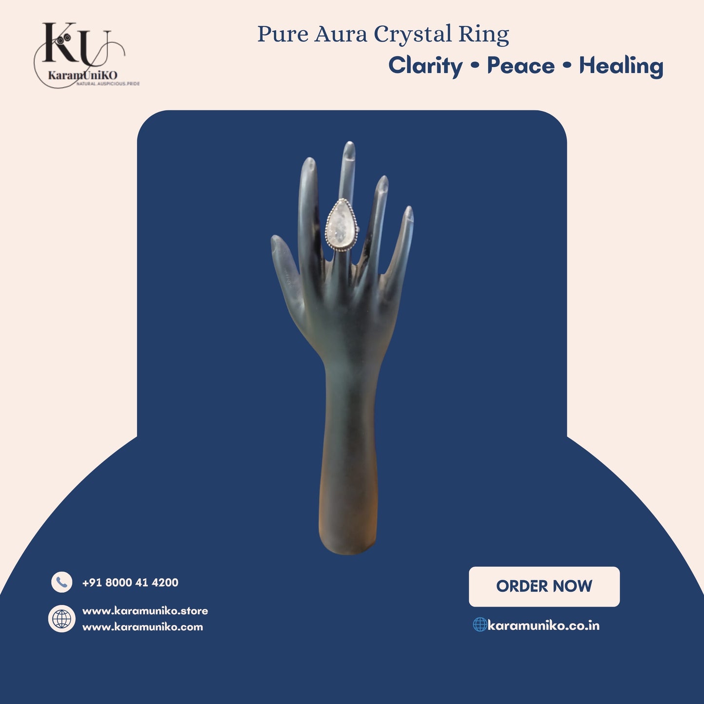 Pure Aura Crystal Ring