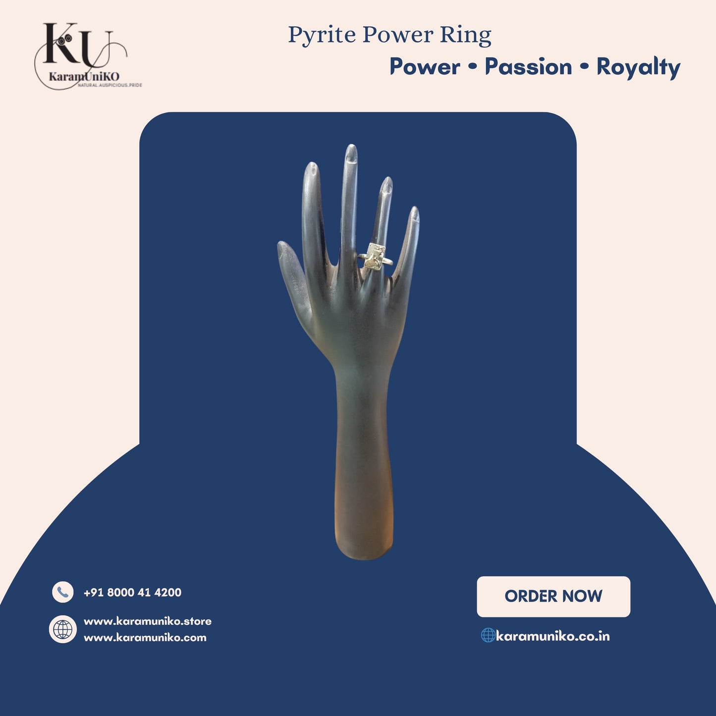 Pyrite Power Ring