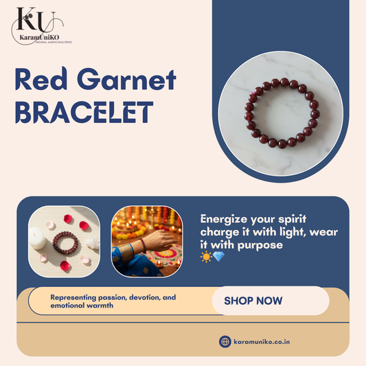 Red Garnet Bracelet – Stone of Passion & Power