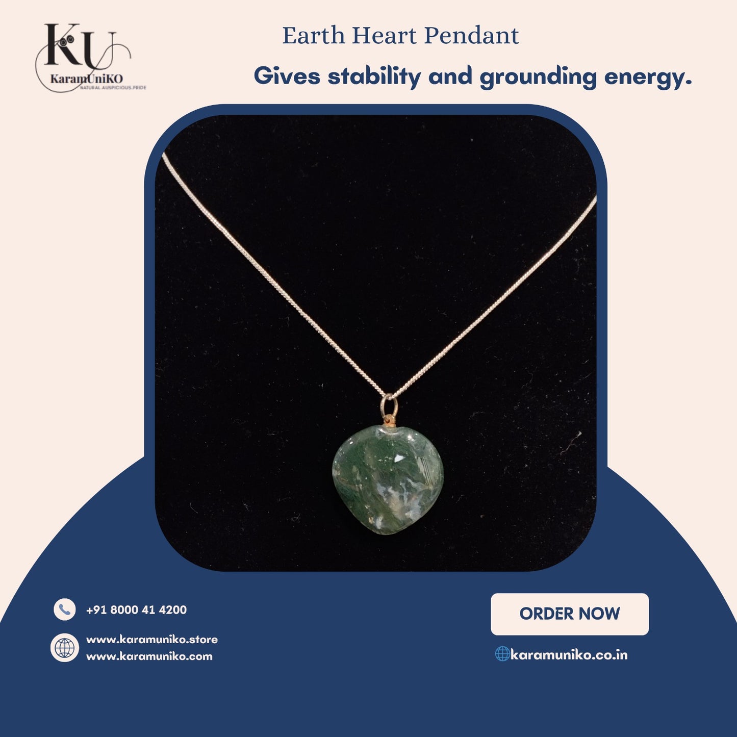 Earth Heart Pendant