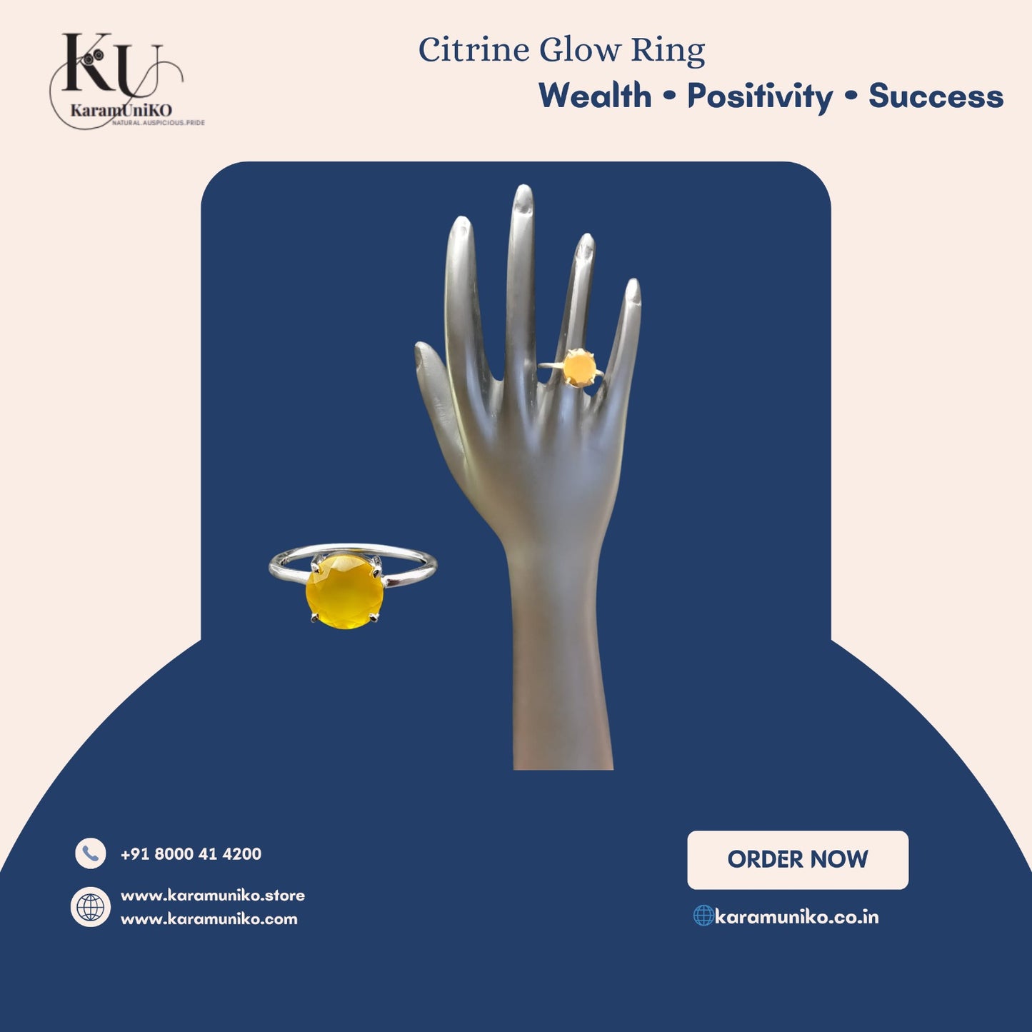 Citrine Glow Ring