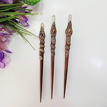 Hair Bun Crystal Stick