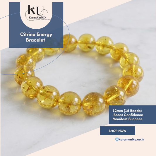 Citrine Radiance Bracelet – 12mm (16 Beads)