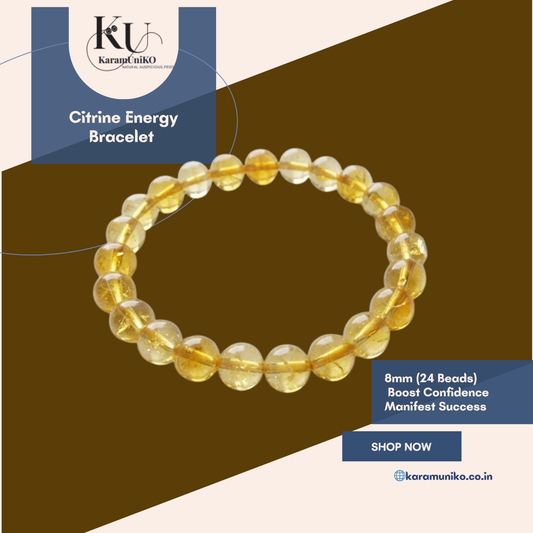 Citrine Energy Bracelet – 8mm (24 Beads)