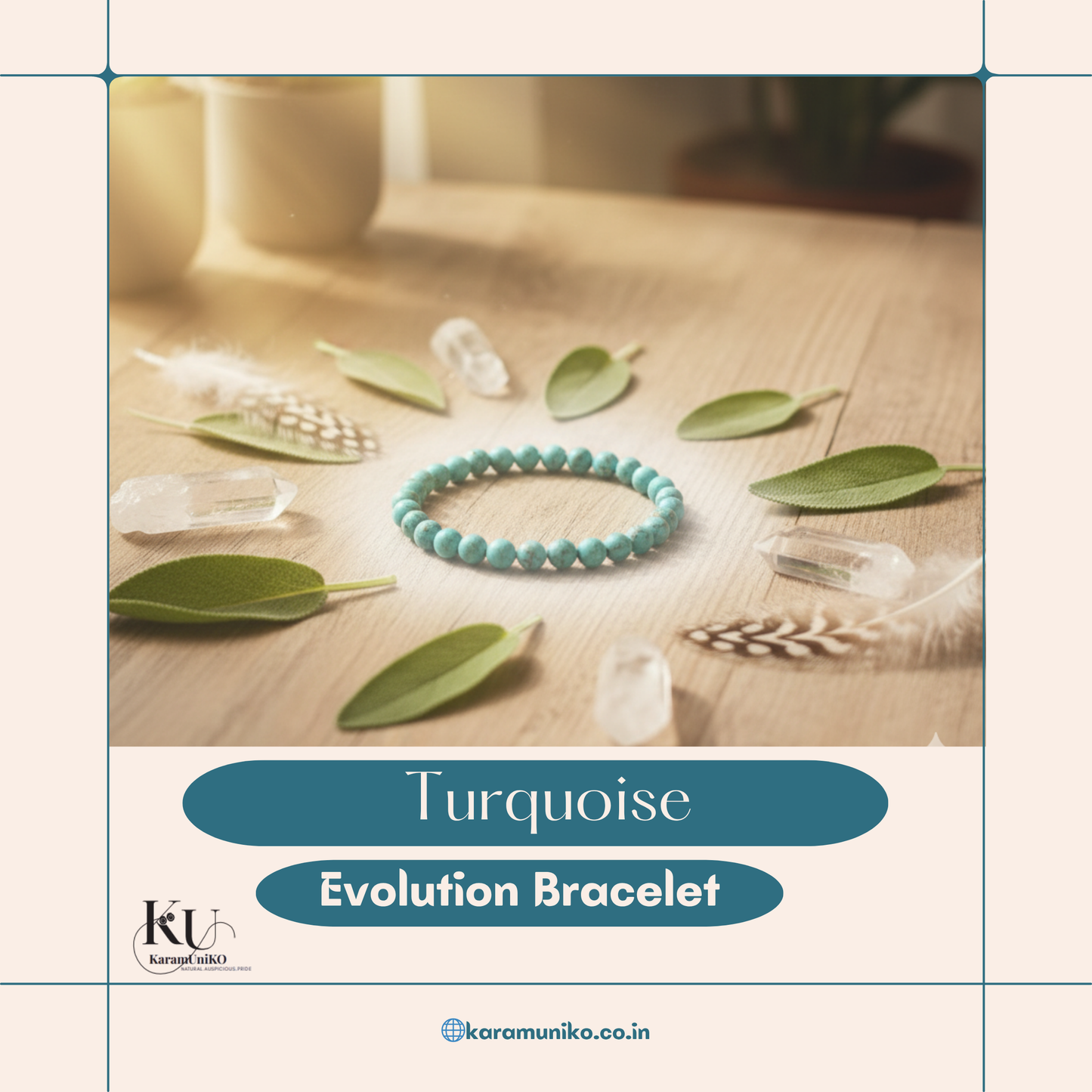 African Turquoise Bracelet