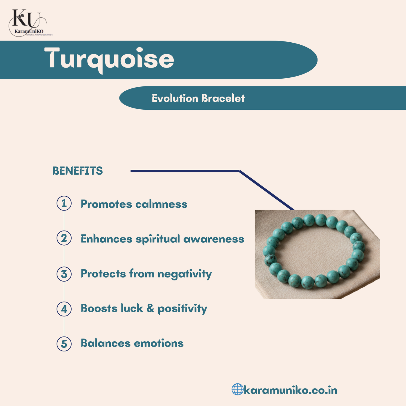 Turquoise Elegance Beaded Bracelet