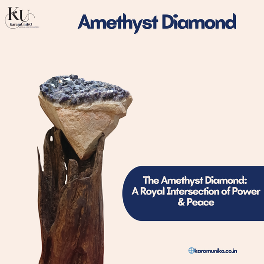 Naturally Formed Diamond-Shaped Amethyst