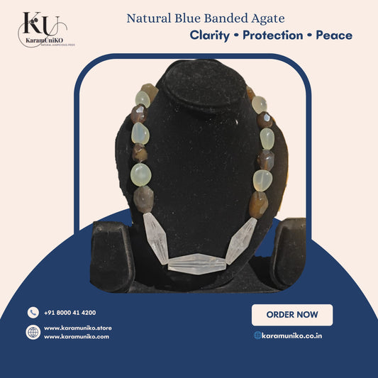 Natural Blue Banded Agate