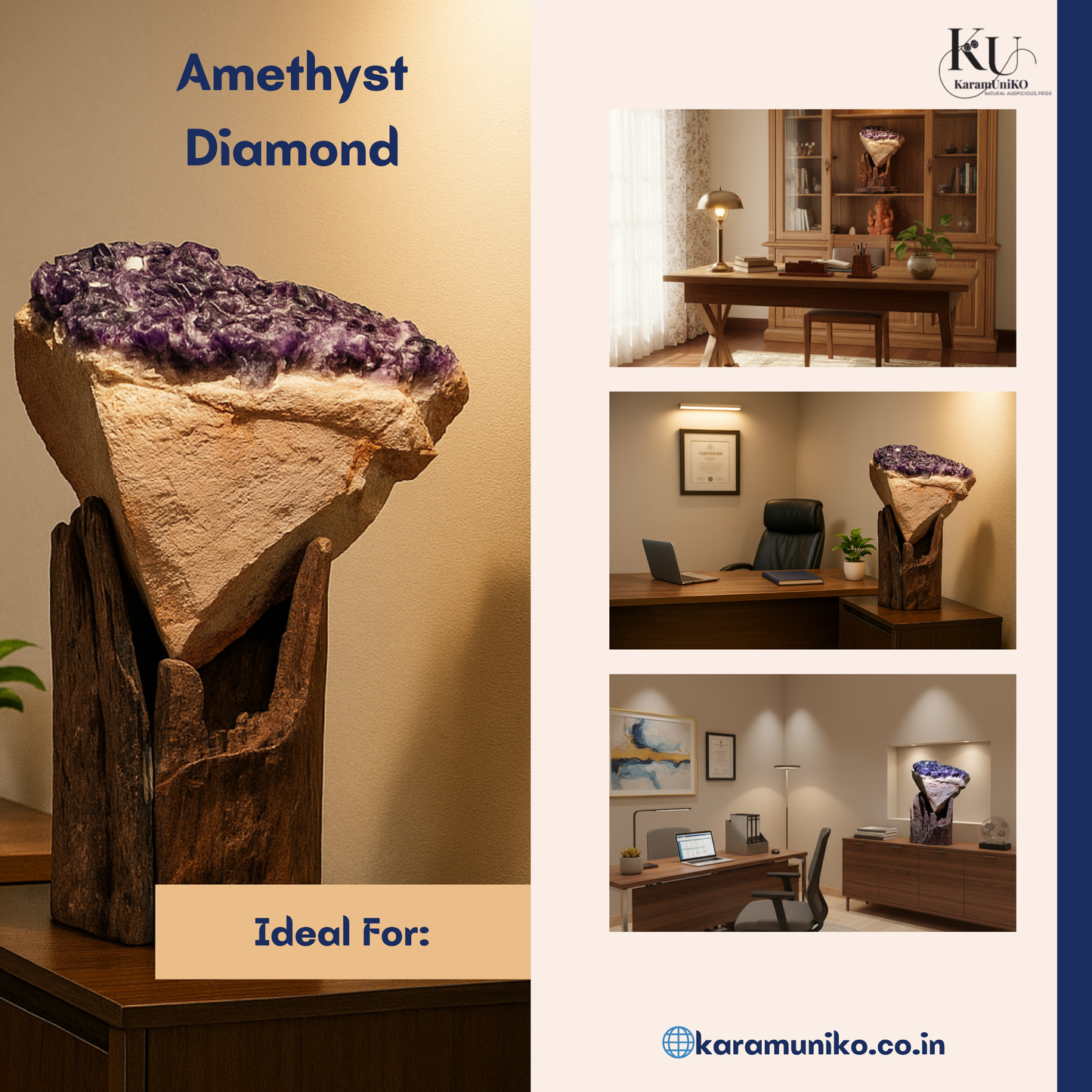 Diamond Amethyst Crown