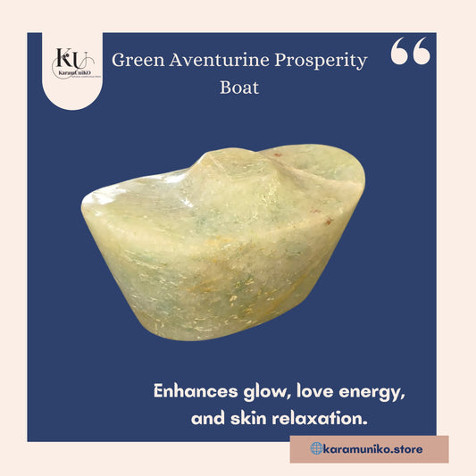 Green Aventurine Prosperity Boat