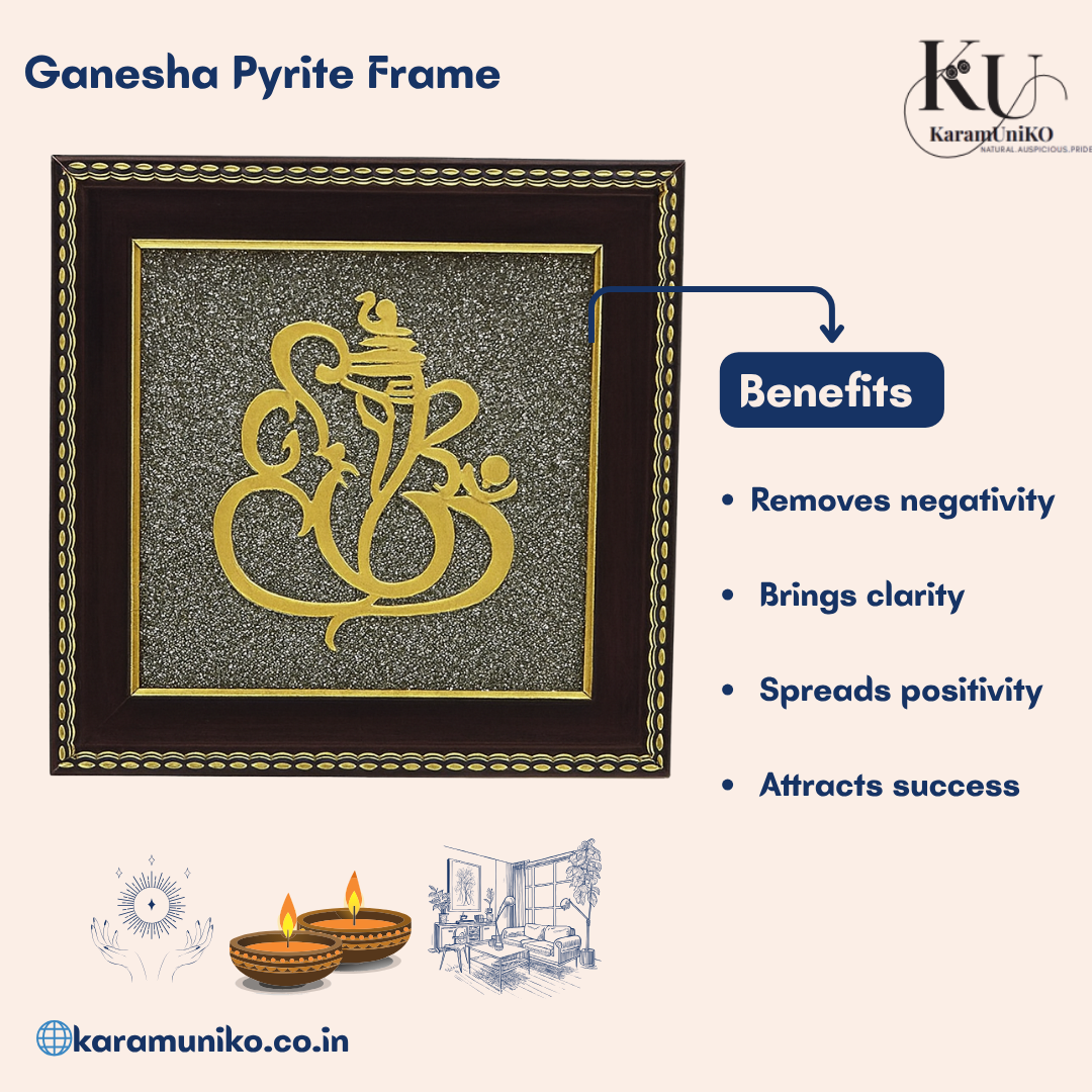 Ganesha Pyrite Frame – Karamuniko Signature Edition