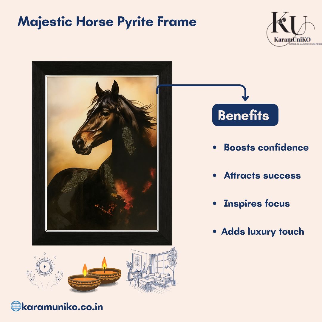 Majestic Horse Pyrite Frame