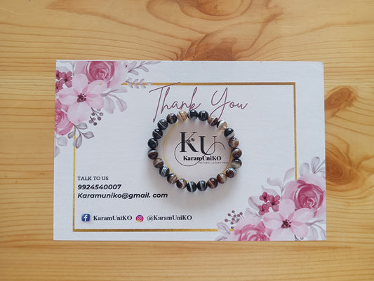 Black Sulemani Agate Bracelet