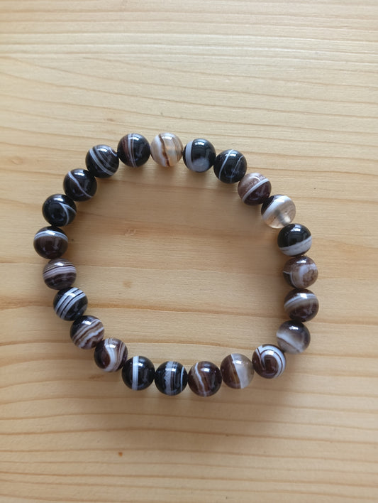 Black Sulemani Agate Bracelet