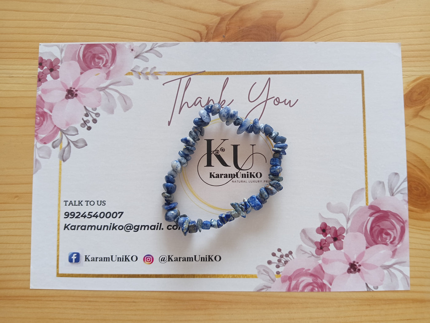 Blue Sodalite Chips Bracelet