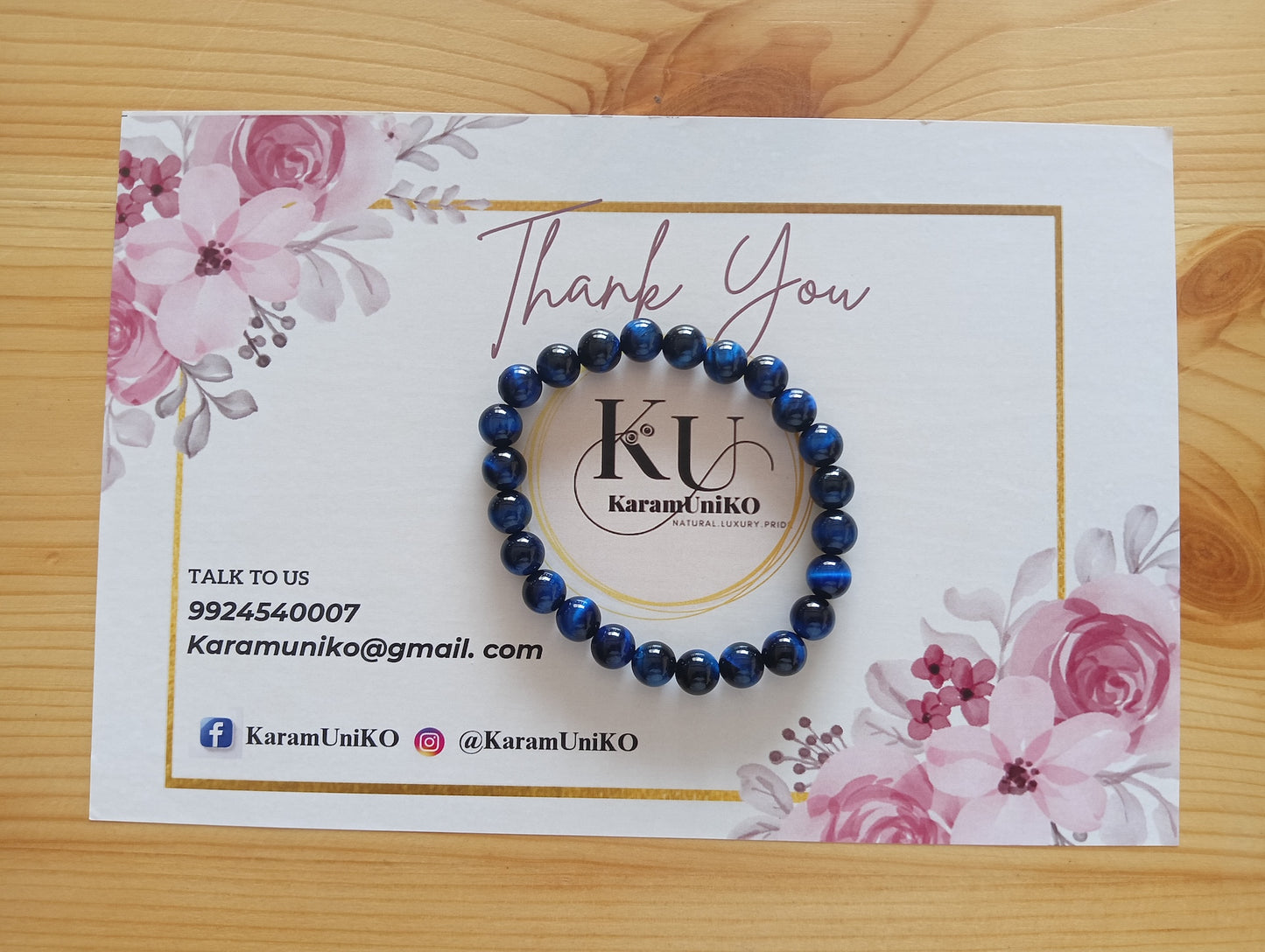 Blue Tiger Eye Bracelet