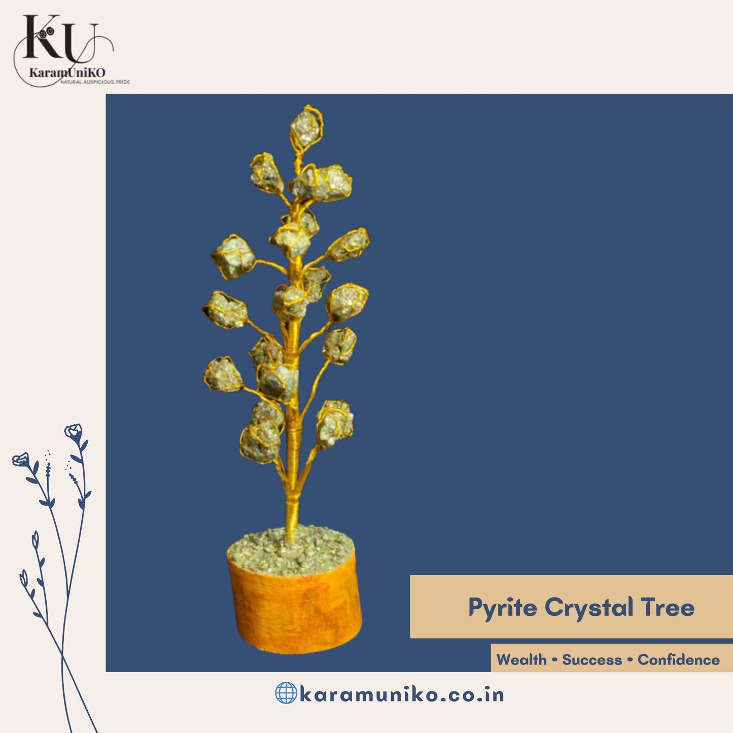 Pyrite Crystal Tree