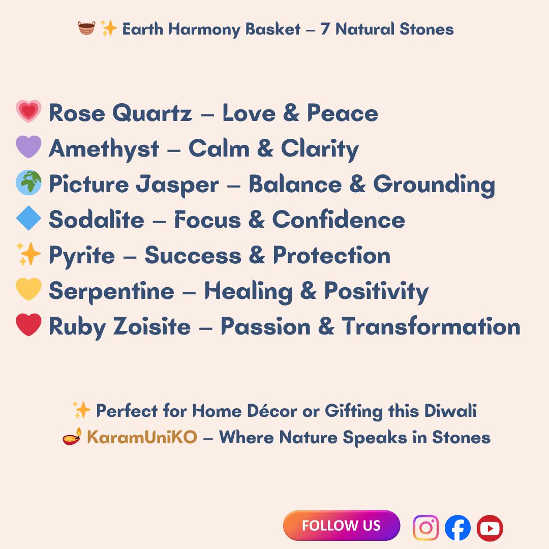 Balance of 7 Energies – Healing Stone Basket