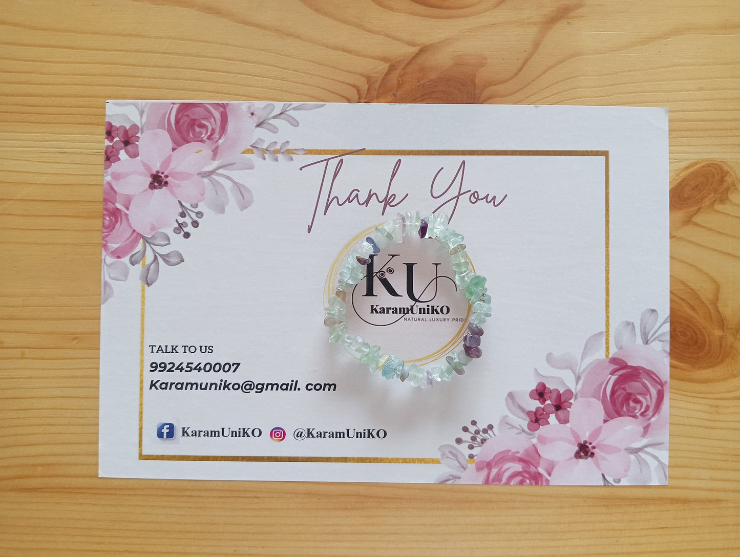 Fluorite Chips Bracelet