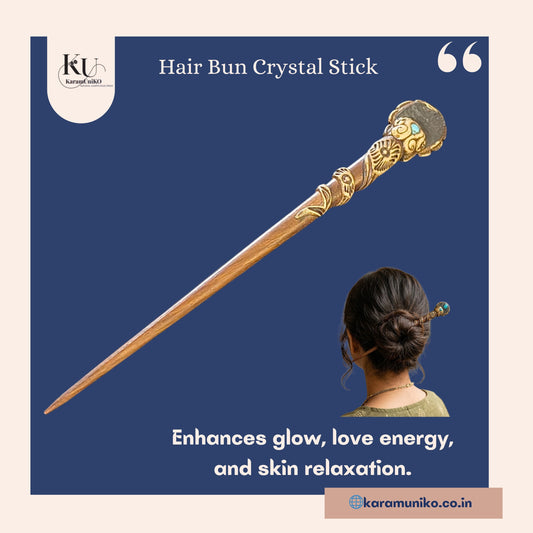 Hair Bun Crystal Stick