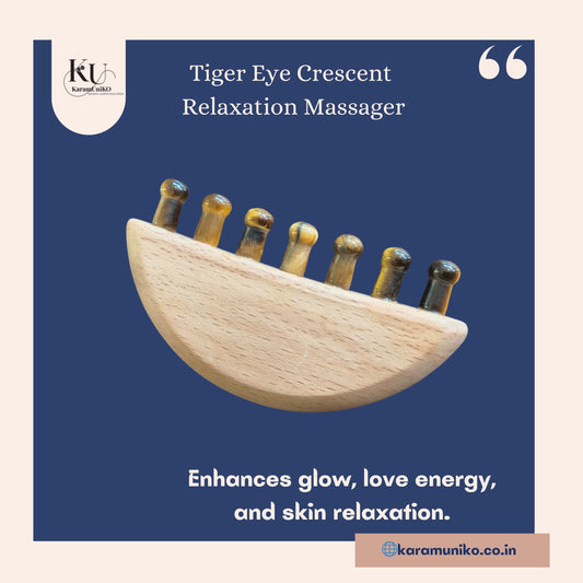 Tiger Eye Crescent Relaxation Massager