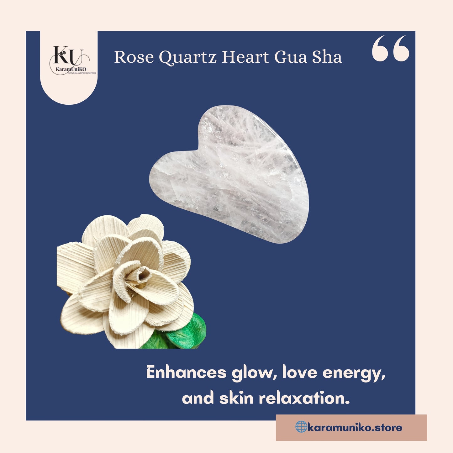 Rose Quartz Gua Sha Tool