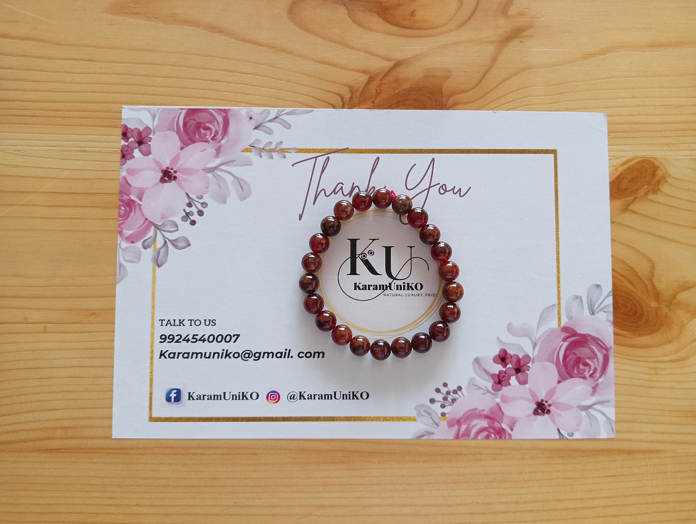 Hessonite (Gomed) Bracelet