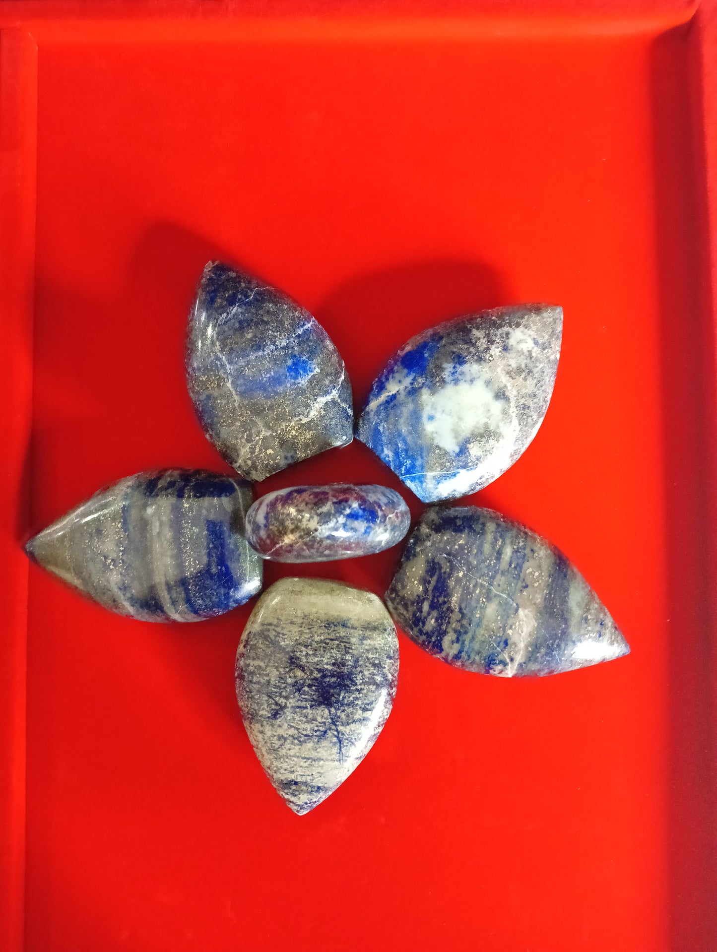 Lapis Lazuli Blossom set  Stones of Wisdom and Inner Light