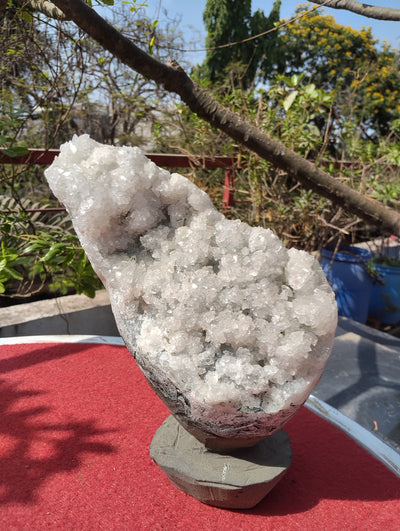 The Vitreous Bouquet (Apophyllite aqua quartz)
