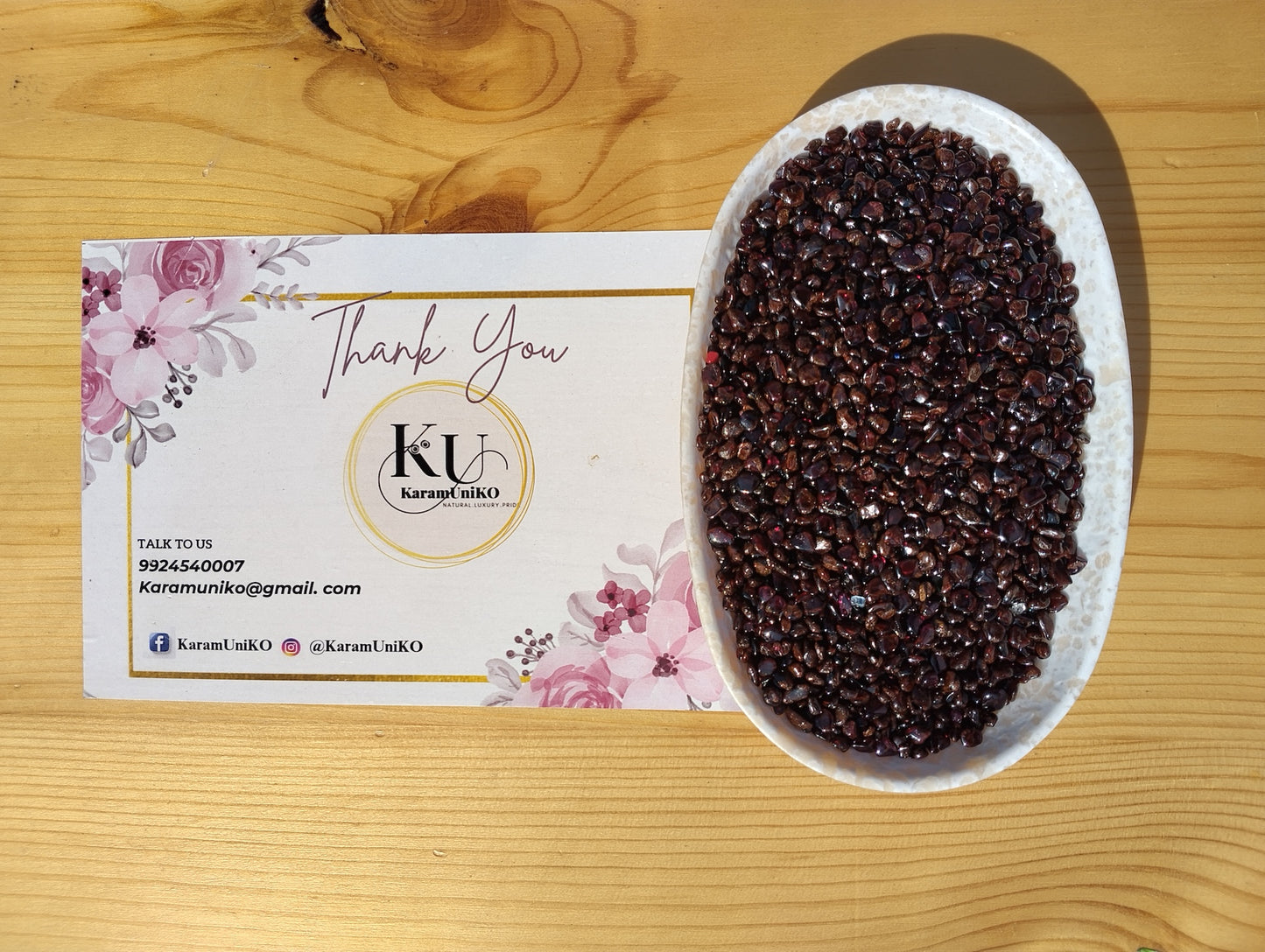 Red Garnet Crystal Chips