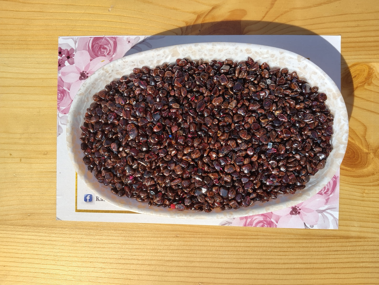 Red Garnet Crystal Chips