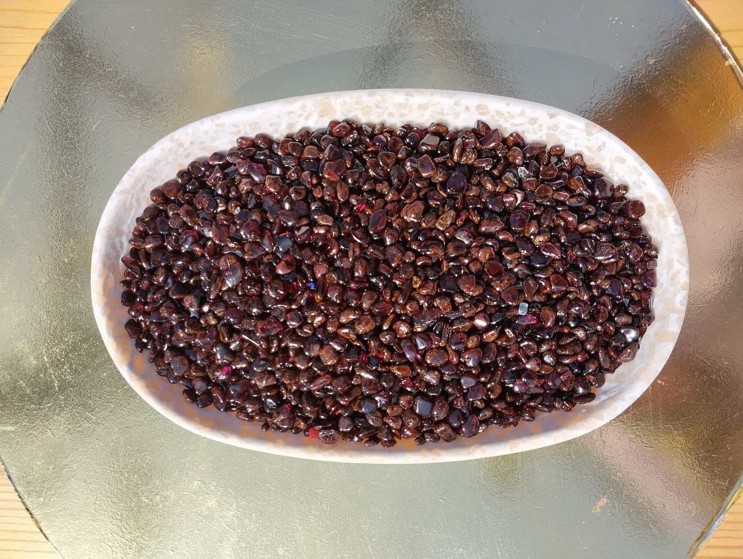 Red Garnet Crystal Chips