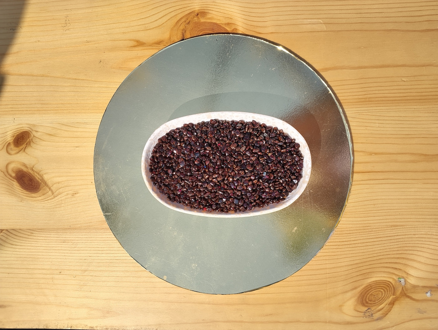 Red Garnet Crystal Chips