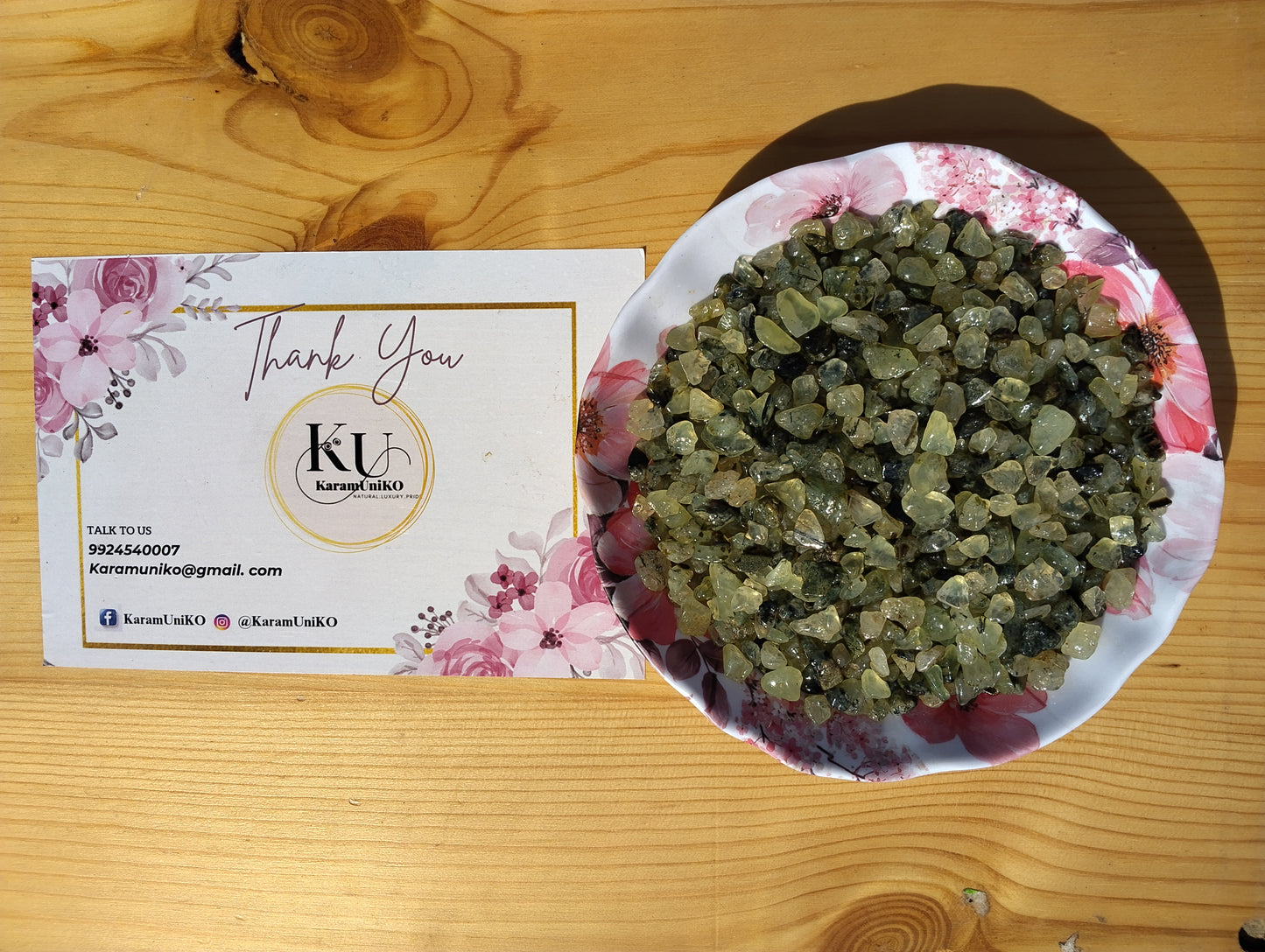 Prehnite Crystal Chips