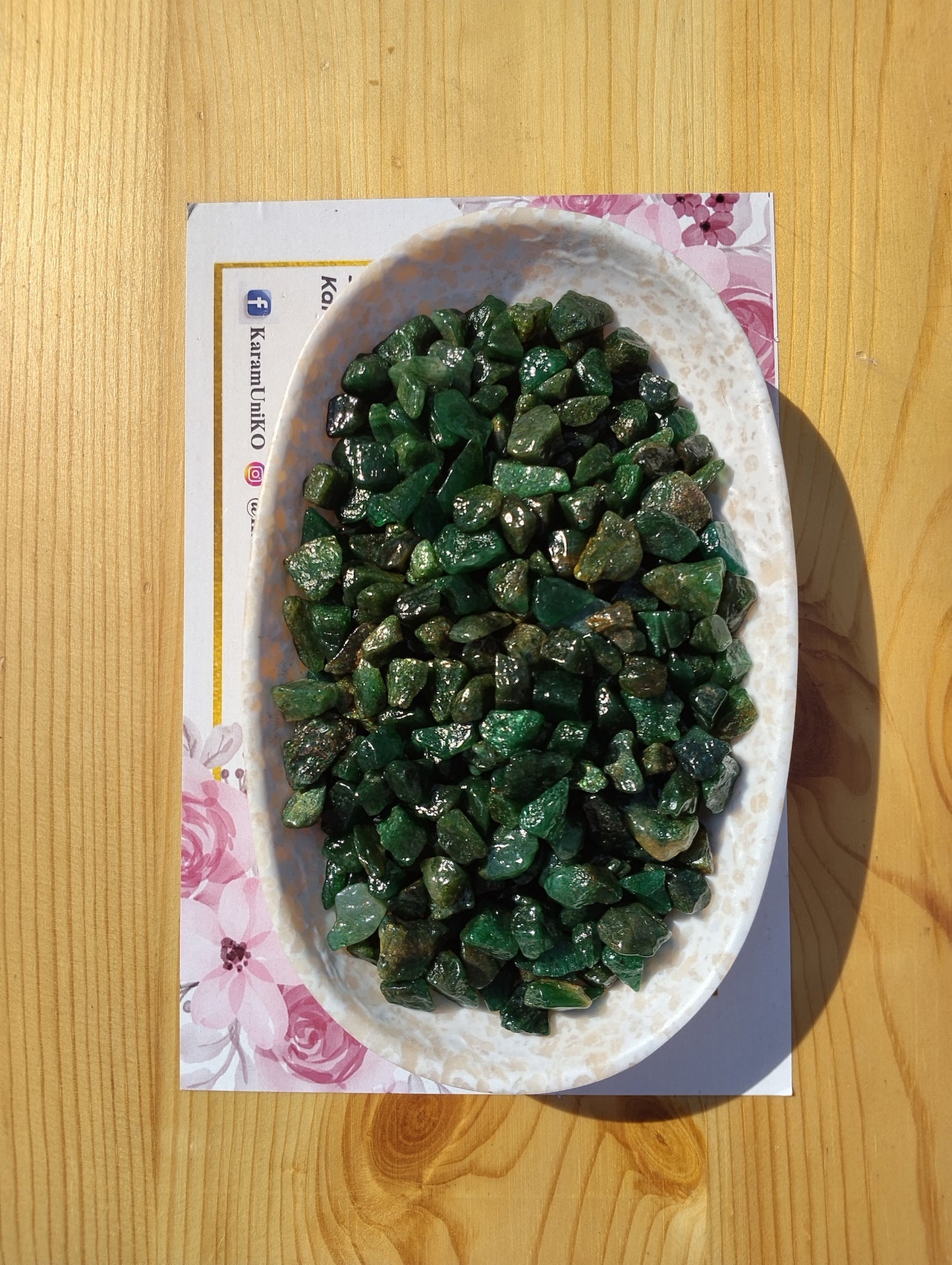Green Mica Crystal Chips
