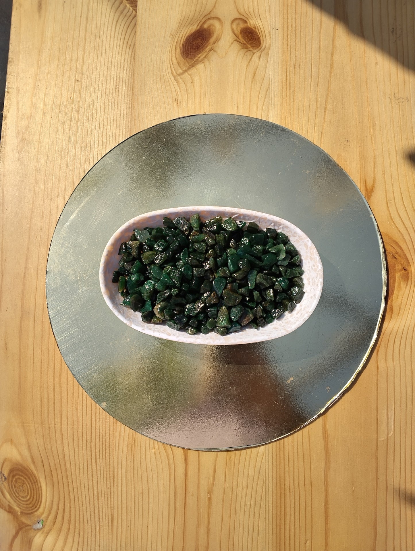 Green Mica Crystal Chips