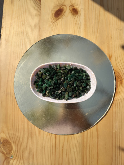 Green Mica Crystal Chips