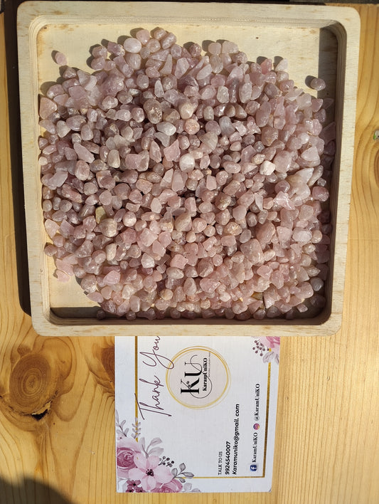 Rose Quartz Crystal Chips